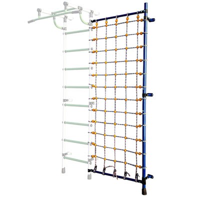 Дополнительная стойка к пристенному ДСК с сеткой для лазания